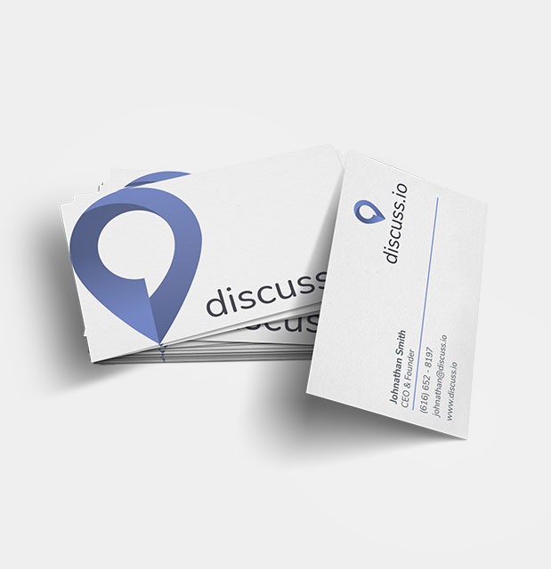 business card and branding for marketing research company