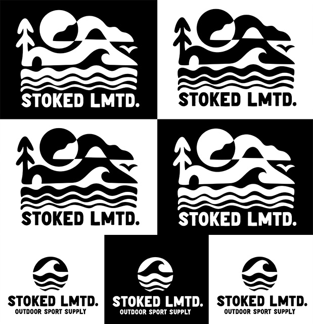logo design for Stoked Sports Wear