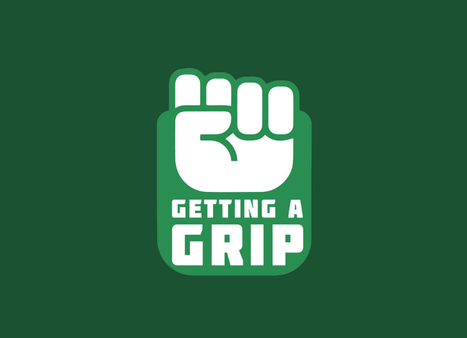 get a grip logo hand fist